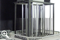Supports spéciaux pour pièces a laver